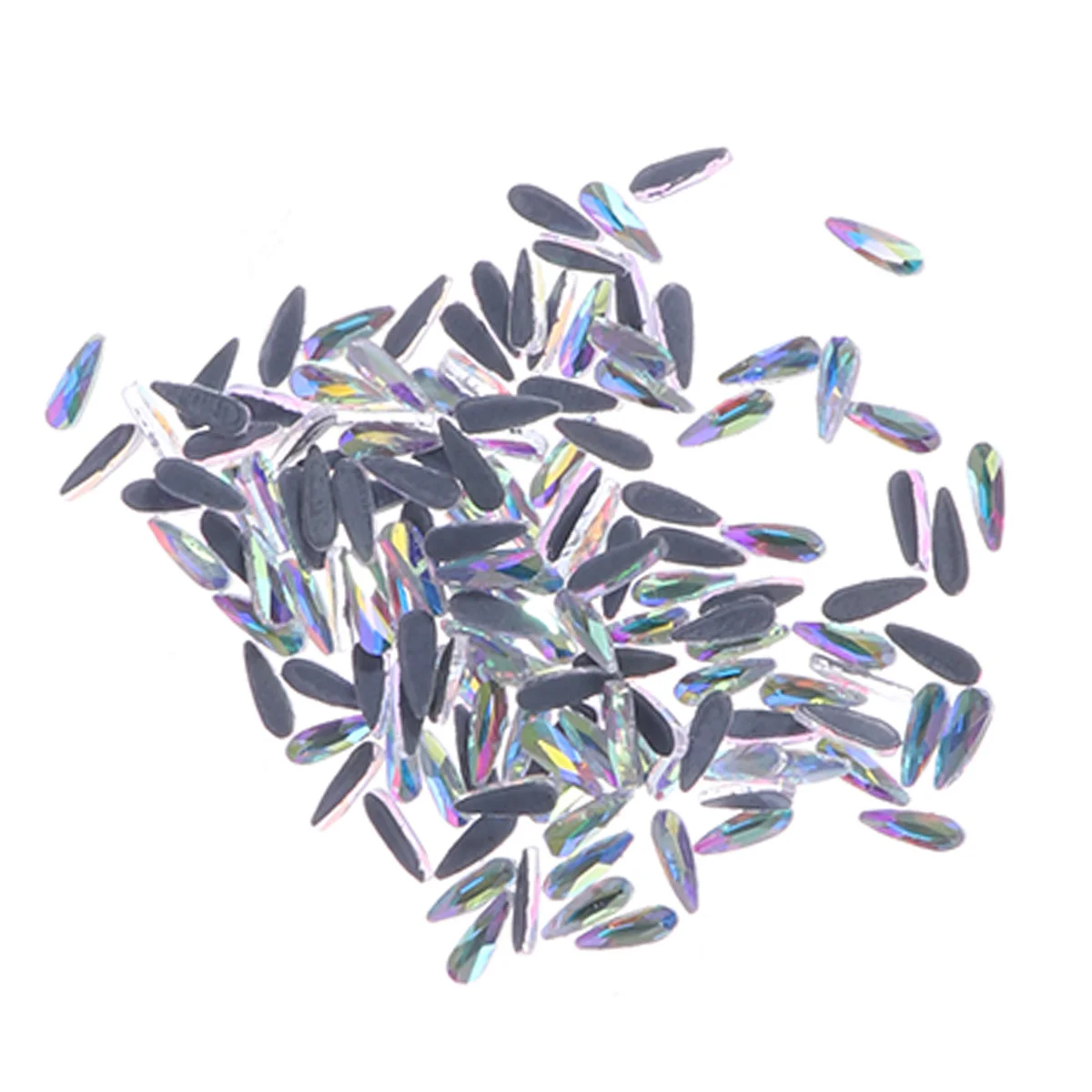144 個ネイルアートラインストーン DIY ネイルラインストーン装飾ナチュラル付け爪クリスタルグリッターサロン家庭用