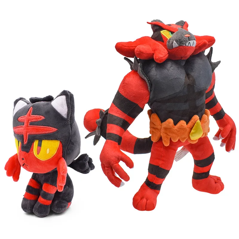 

﻿﻿ Pikachu Peluche Pokemon Litten Figure Incineroar Plush Toys Torracat Stuffed Animals Cartoon Doll Xmas Toys Hobbies Baby Gift