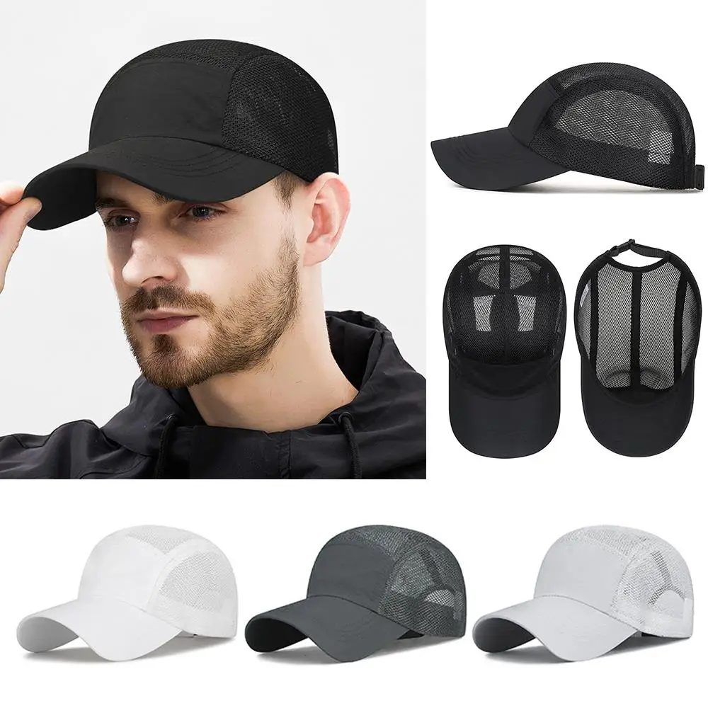 

Adjustable Cap Casual Hat Quick Drying Baseball Cap Fashion Summer Item Colorful Decor Breathable Mesh Visor Sunscreen Thin Hat