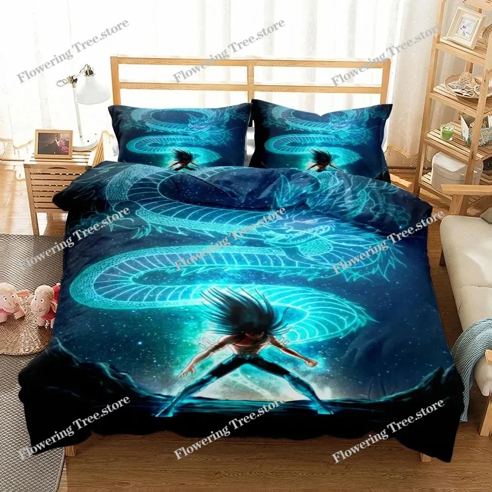Shiryu Dragon Duvet Cover Set King Queen Double Full Twin Single Size Bed Linen Set
