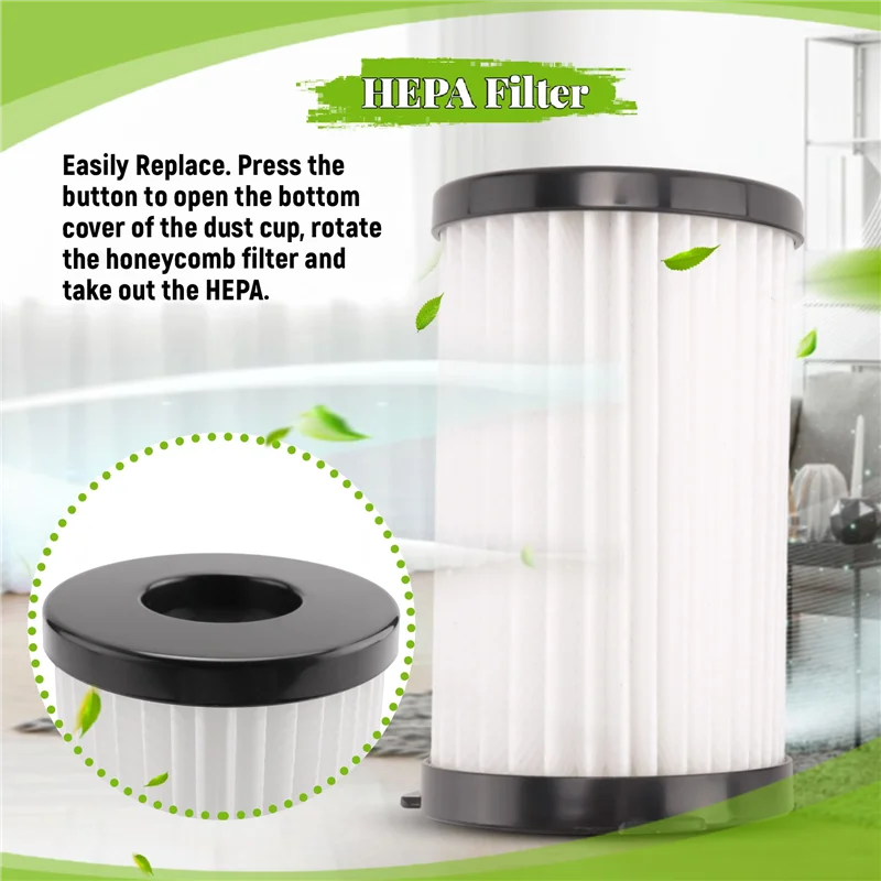 N98R моющийся Hepa-фильтр и сменный комплект губки для Moosoo D600 D601, запасные аксессуары для проводного пылесоса