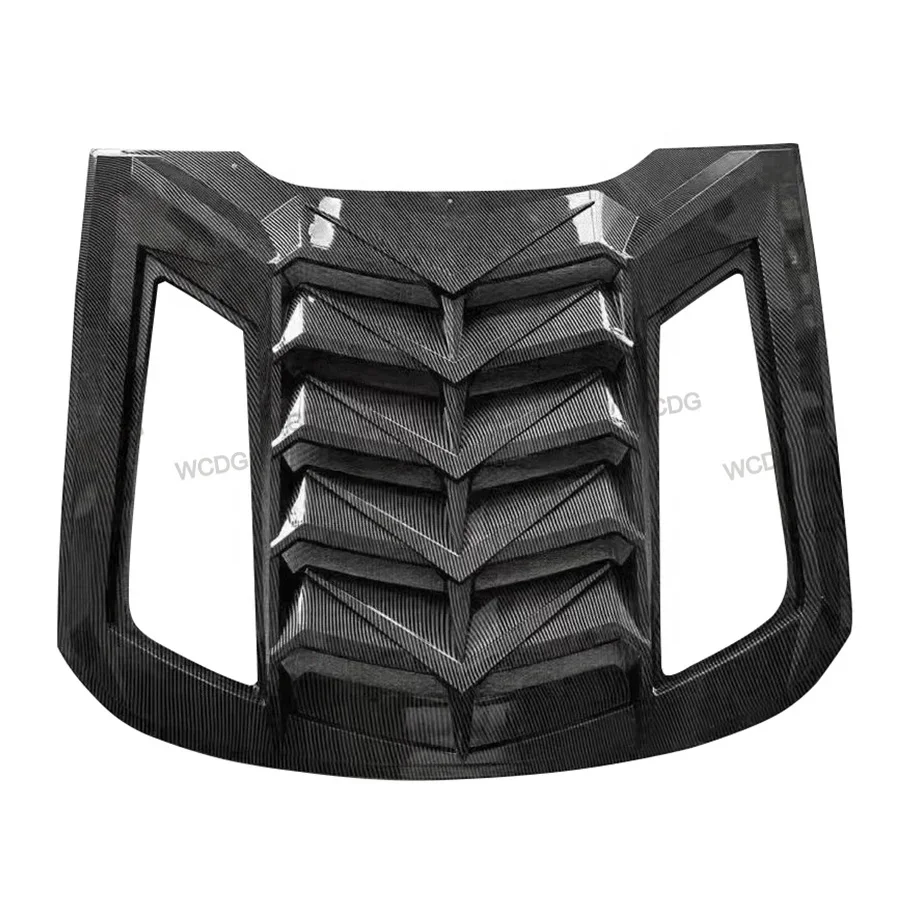 Carbon Fiber Car Rear Window Decorative Window Louver for Ford Mustang 2015-2022  Rear Air Vents Cover Shutter Louver Body Kit