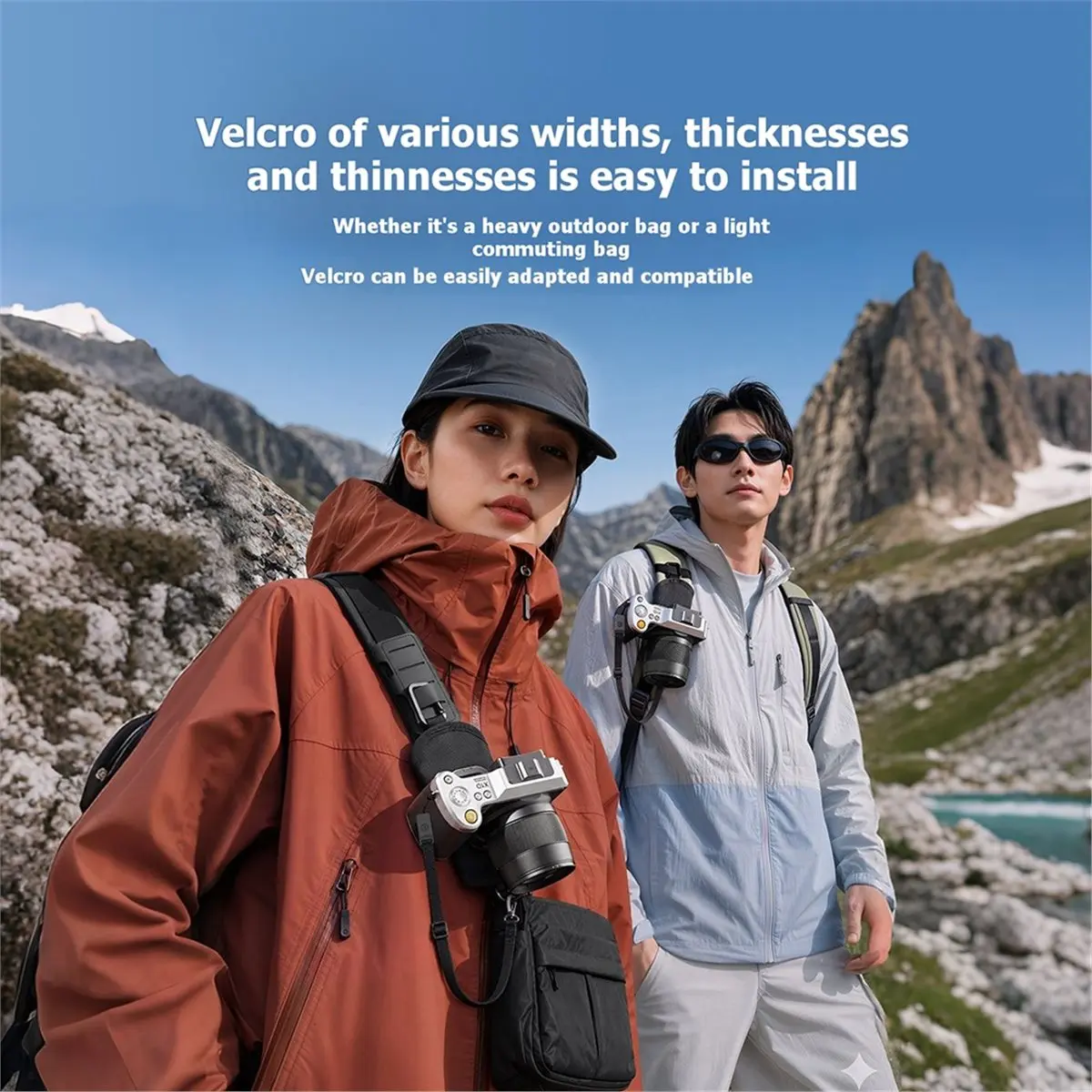 CA01 Backpack Camera Clip Mount Quick Release Plate Base Mount for DSLR Action Camera for Outdoor Hiking