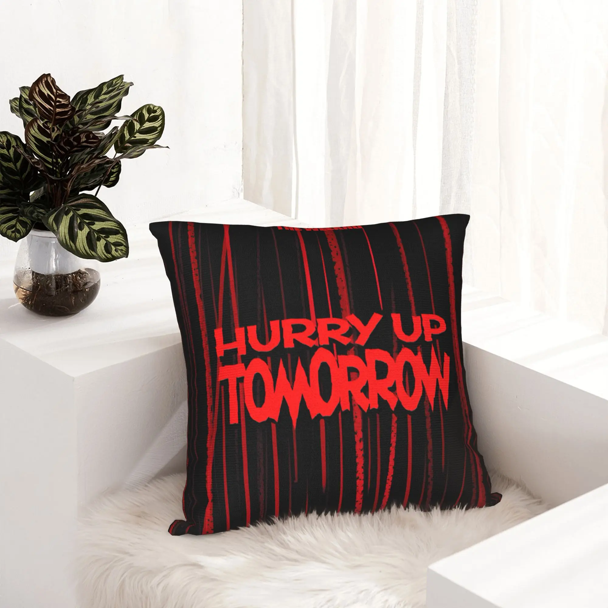 Hurry Up Tomorrow The Weeknd Pillowcase Printing Fabric Cushion Cover Gift  Throw Pillow Case Cover Home Wholesale 45X45cm