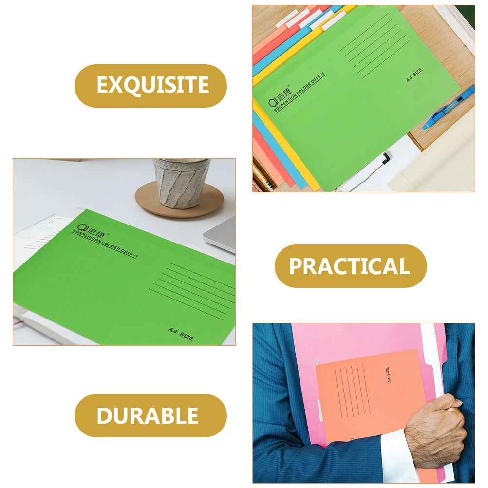 Pasta Pendurado File Folders, Frame Coupon Container, Tamanho Garantido Armário