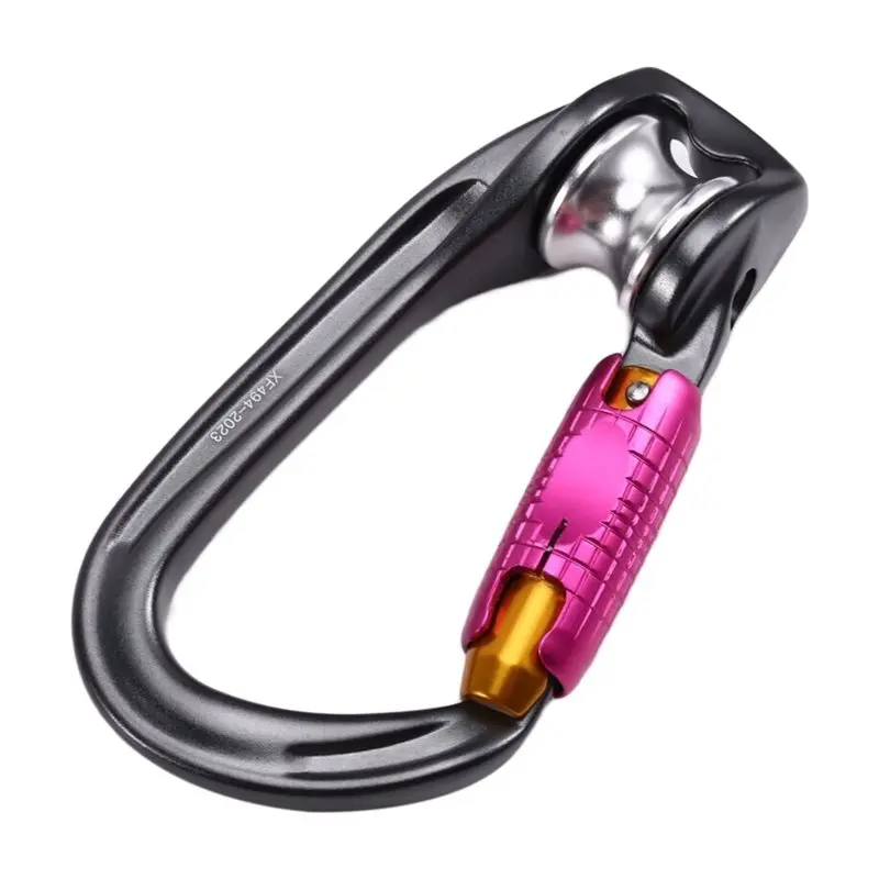 【special】rollclip-z-mousqueton-a-vis-avec-poulie-triact-lock-pour-l'escalade-sur-roche-et-sur-glace