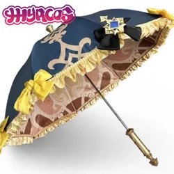 Game Navia Umbrella Cosplay Warfare Props Costume Genshin Impact Navia Wigs Earrings Glasses Accessory Staff Model Halloween