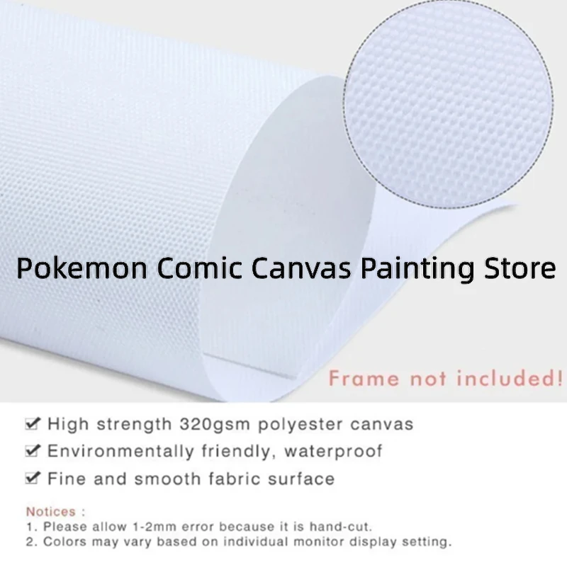 Pokemon Anime Character Poster Suitable for Living Room Home Decoration Painting Cute Cartoon Character Image Gifts for Children