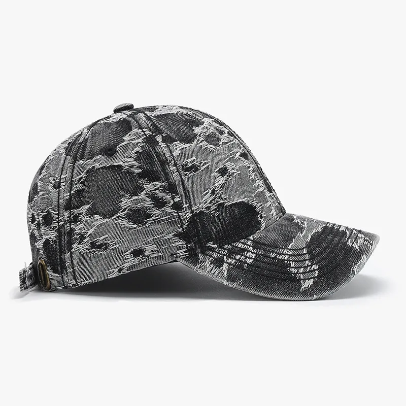 Spring and Summer American-Style Tie-Dye vintage Pattern Baseball Cap for Men and Women, Sun-Shading