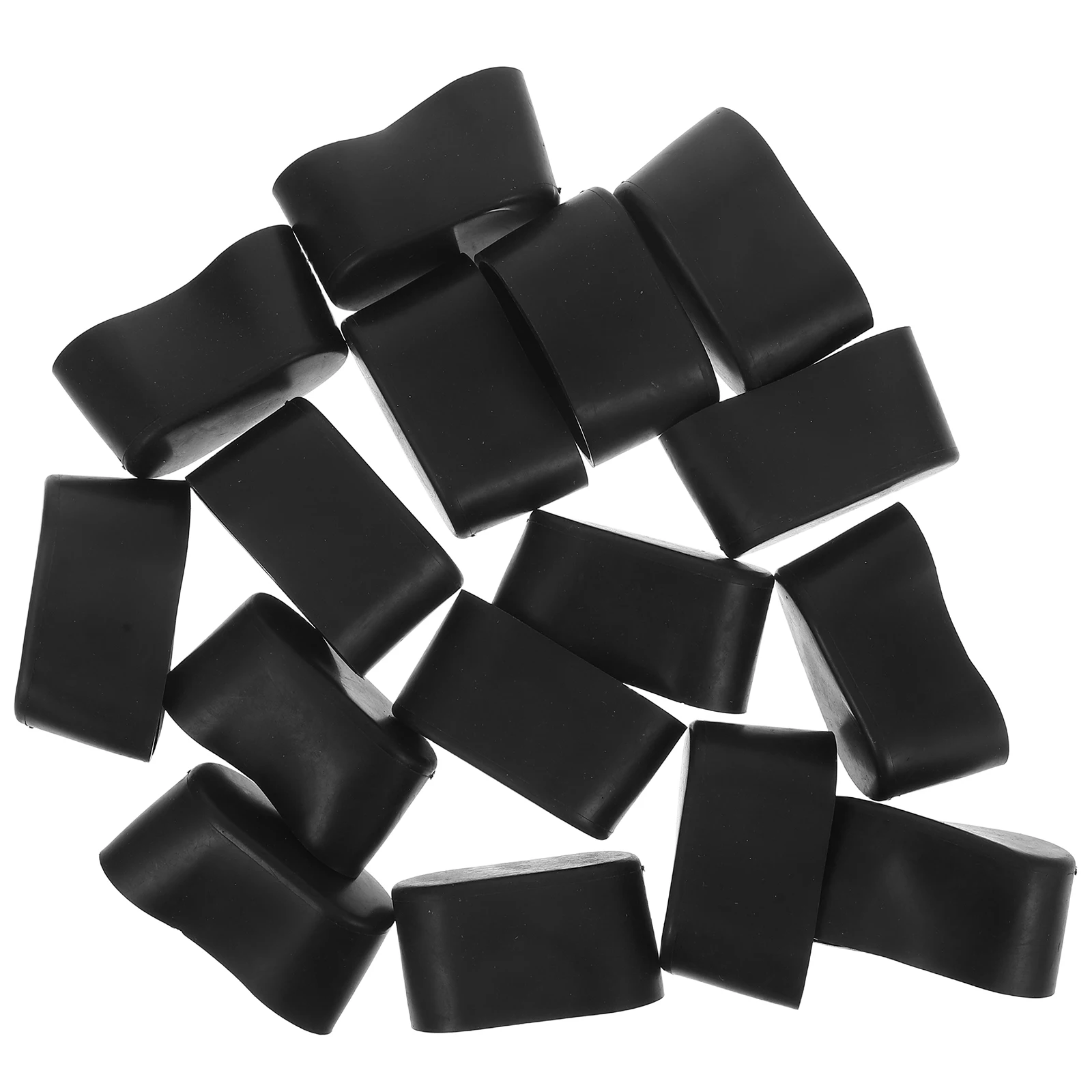 

16Pcs Black PVC Chair Leg Covers Anti-Skid Furniture Foot Pads Floor Scratch Protection for Chairs Tables Furniture