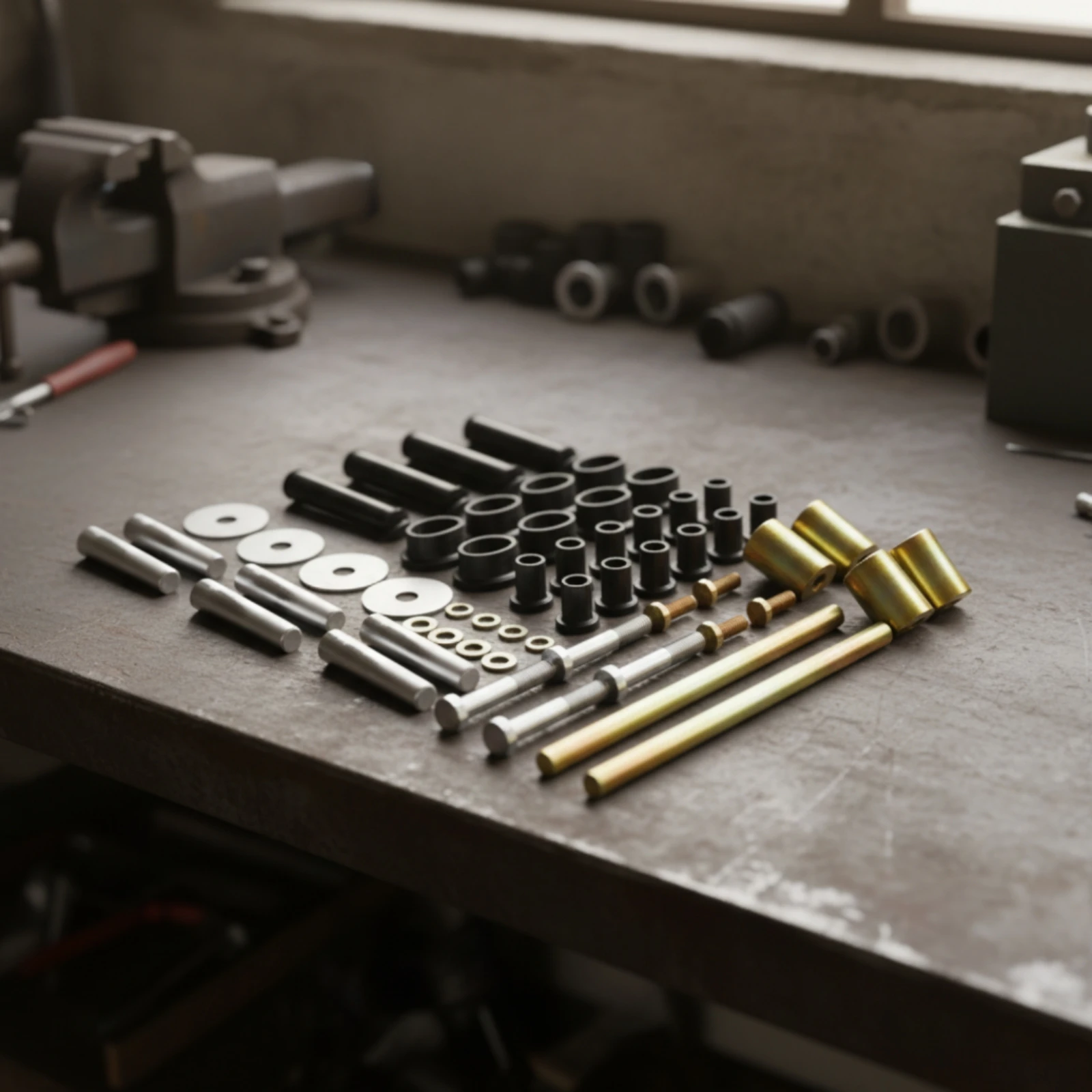 Rear Suspension Bushing Rebuild Kit Precision Engineered Hardware Set Reinforced Machined Fit for ATV