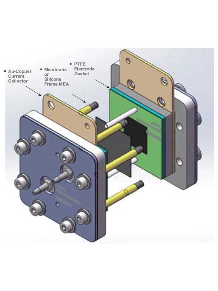 Série FRC FRC-GR-2.0 2x2cm2 1,5W Bateria de corrente líquida toda vanádio 240mA/cm2