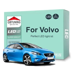 Kit de bombillas LED para Interior de coche, luz de lectura Canbus para Volvo V40, V50, V60, V70, V90, Años 1995 a 2019