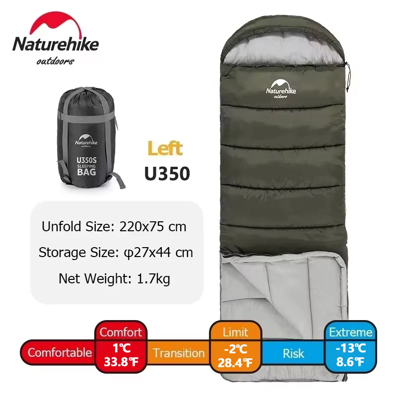 Naturehike Schlafsack Ultraleichter Winterschlafsack Leichter wasserdichter Schlafsack Outdoor-Camping-Schlafsack