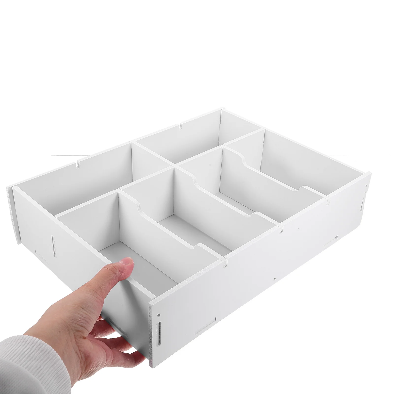 Cash Opbergdoos Desktop Organizer Multi-Grid Compartiment voor Rekeningen Munten Document Sorteren Desktop Ontvangst Organizer