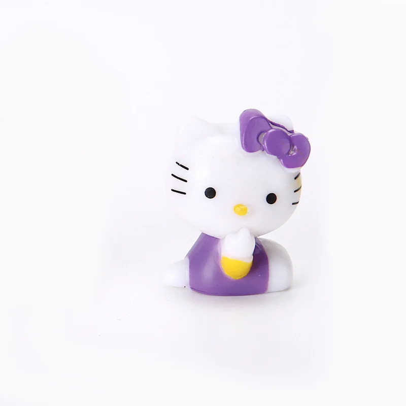 6 قطعة مرحبا كيتي دمية الزخرفية لطيف لعبة من الكارتون باقة DIY بها بنفسك سطح المكتب اكسسوارات السفر النساء لوازم طالب هدية بالجملة #5