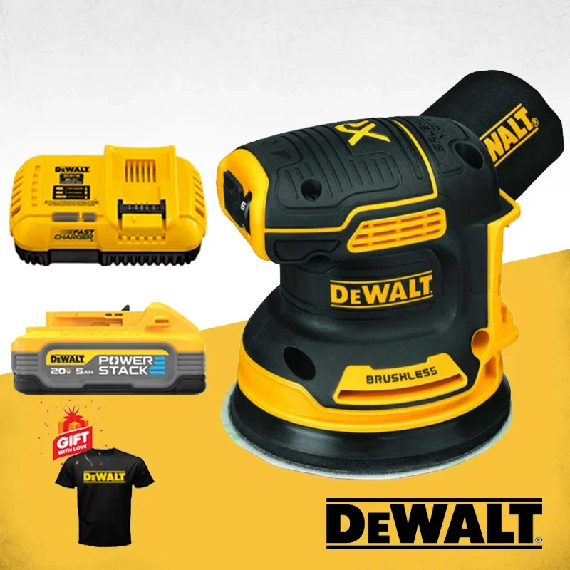 DEWALT DCW210 Cordless Orbital Sander With 20V Lithium Battery Brushless Vibration Polishing Woodworking Eccentric Sander