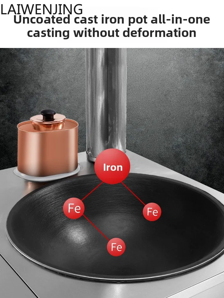 MJY household smokeless thickened stainless steel mobile outdoor energy-saving soil stove