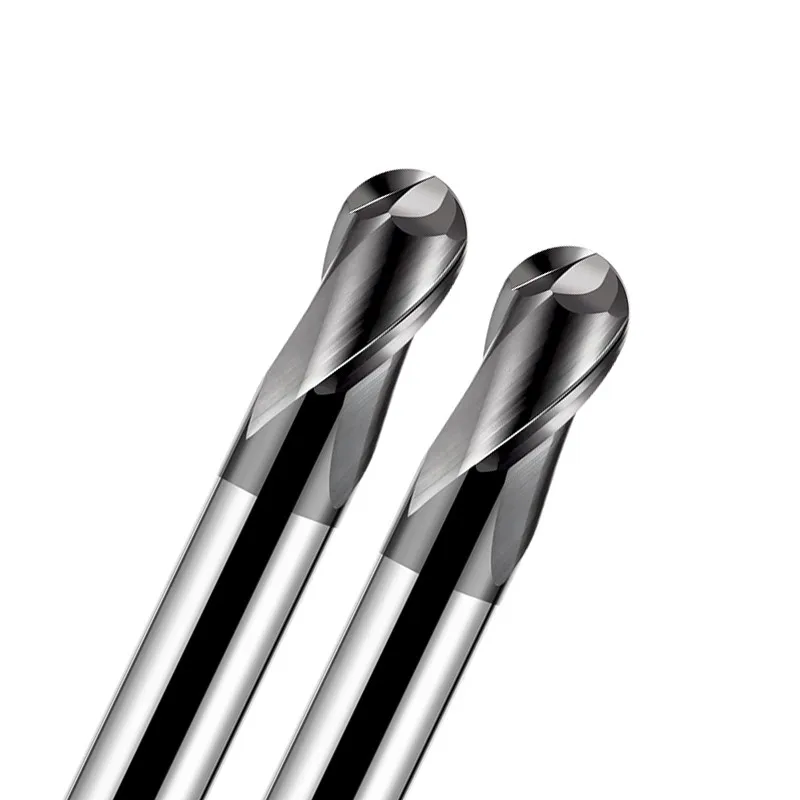 Gamont Hrc70 Wolfraam Staal Carbide Hoge Hardheid Kogeluiteinde Frees 2-Fluit Cnc Mechanische Bewerking Speciaal Eindmolen Gereedschap