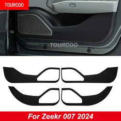 For Zeekr 007 2024 Door Leather Anti Kick Protection Sticker Pad Interior Accessories