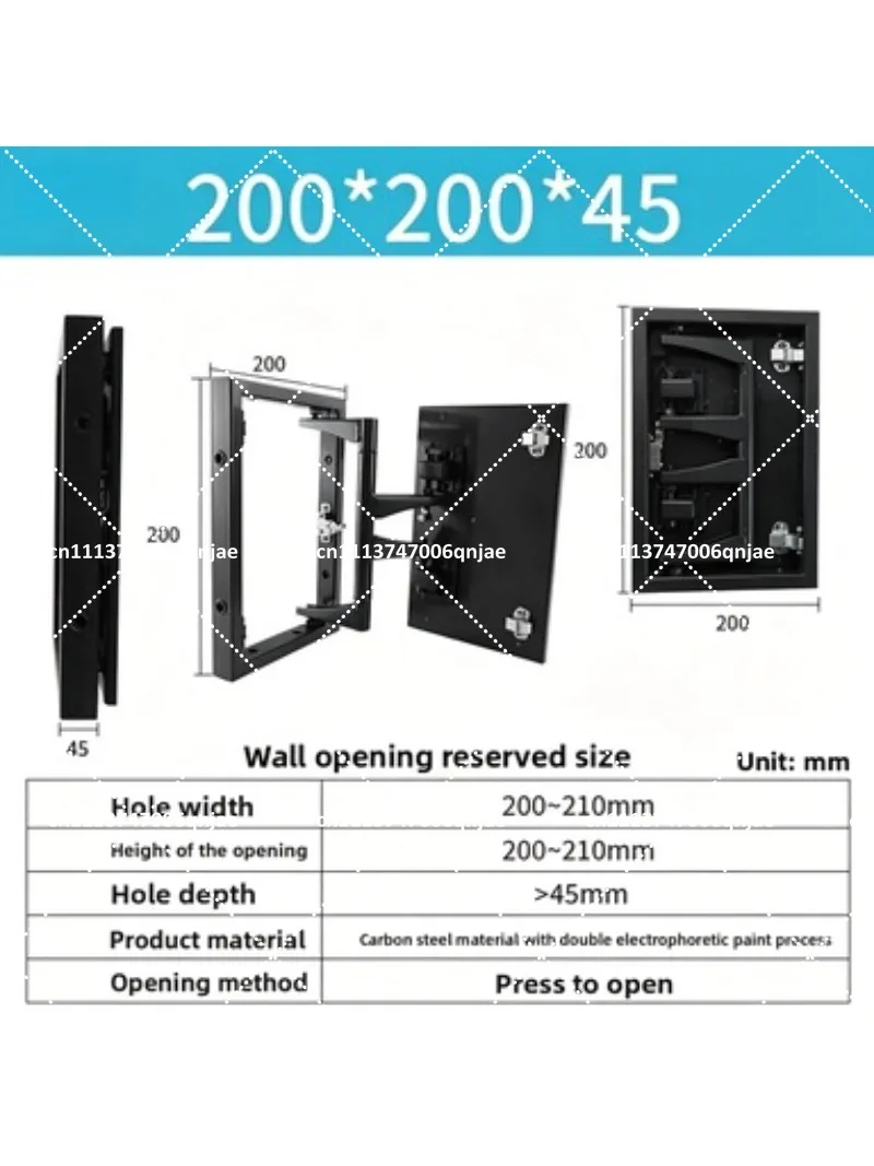 Heavy Duty Invisible Access Panel, Hidden Door for Bathroom Wall Fire Hydrant Inspection Port, Hinged Marble Tile - view 6