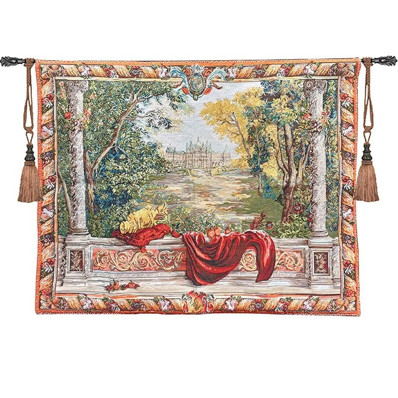 European Tapestry Gobelin Aubusson Tapestry Home Decoration Wall-mounted Landscape Tapestry