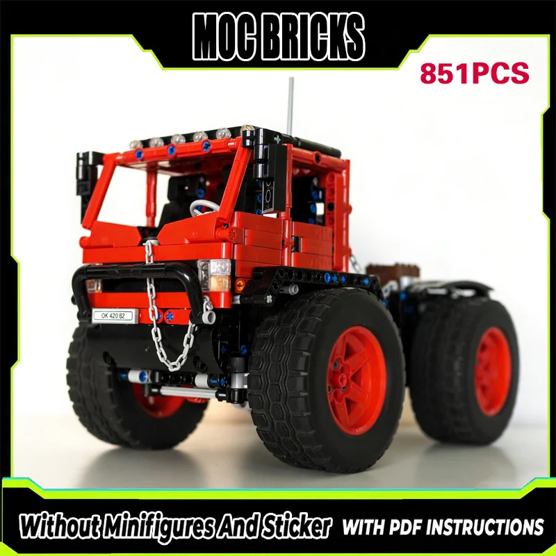 

City Car Model MOC Building Bricks 4x4 Articulated Trial Truck Modular Technology Gifts Holiday Assemble Children Toys Suit