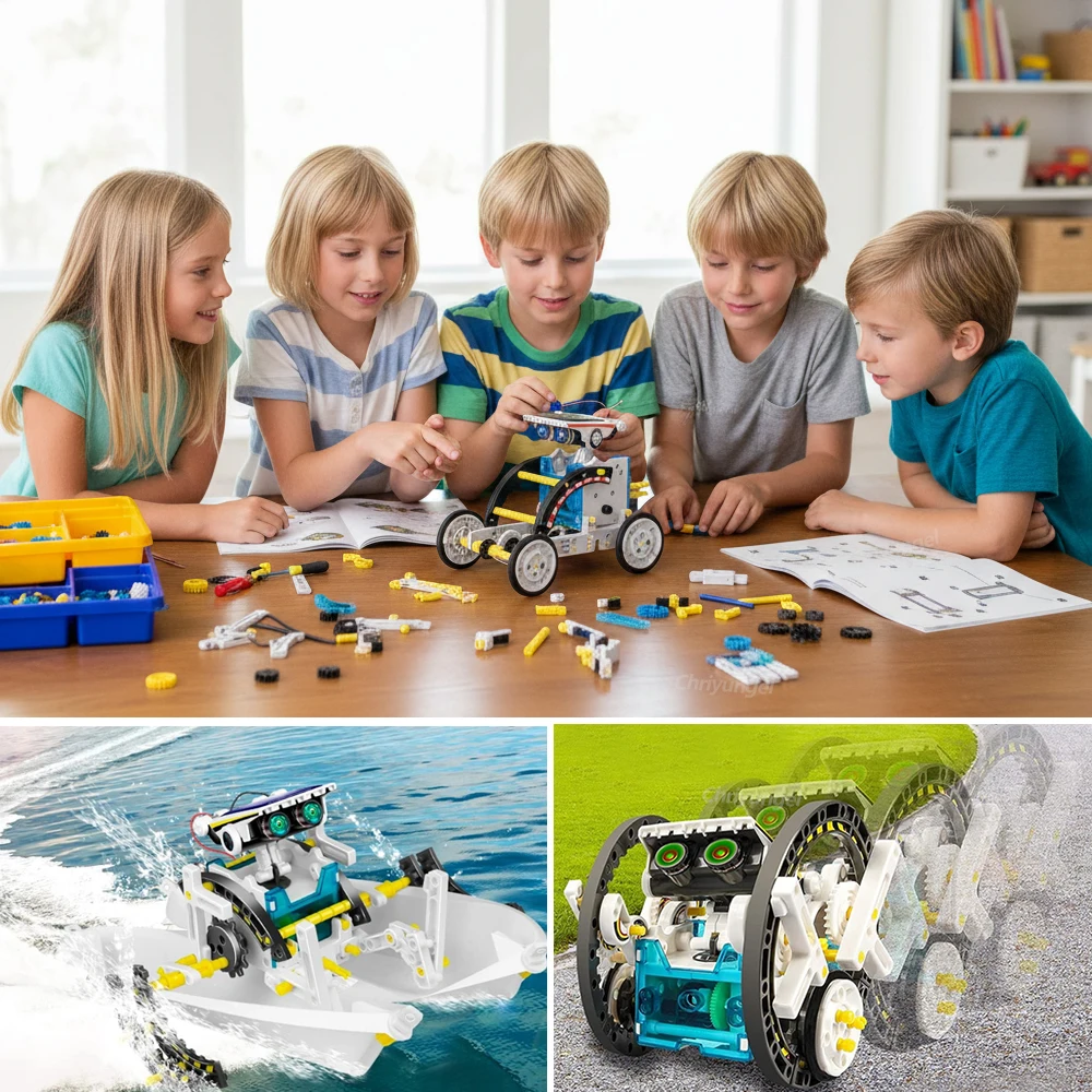 13-in-1 Kit Robot Tenaga Surya - Science Project Robot ulasan dan harga