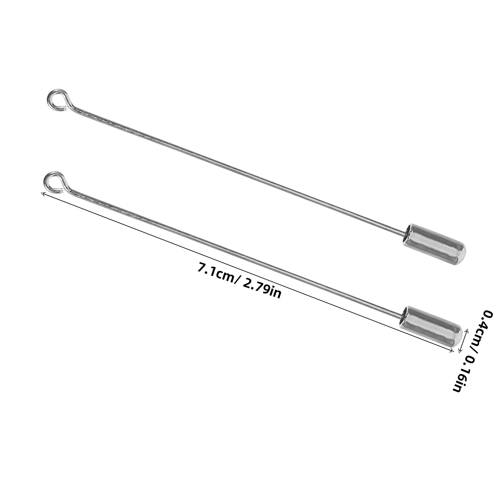 20 Uds. De alfileres para ropa, hebilla de una línea, broche para sombrero, capa de seguridad DIY, chaqueta resistente plateada
