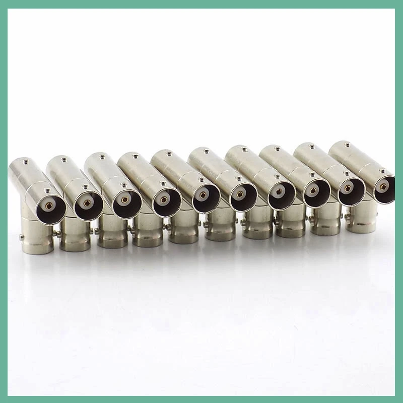 2pcs BNC Female Connector to 2 Female BNC Coupler Splitter Plug Adapter  3-way video adapter / monito E3