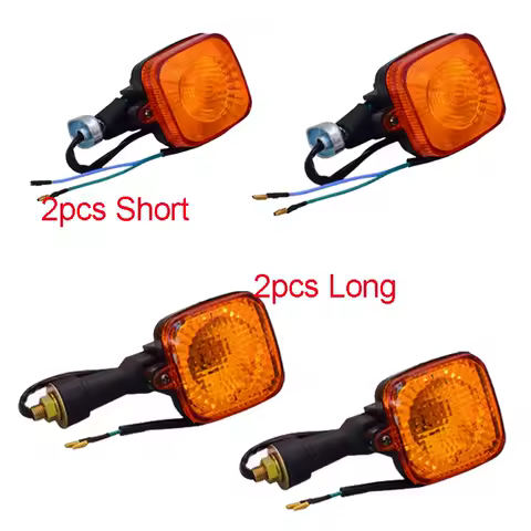 Motorcycle Turn Lights for Honda Yamaha Haojue Suzuki Dayun Lifan CG125 ML/JH125L/CB250/CA250/XL125 Transparent/Red Indicators
