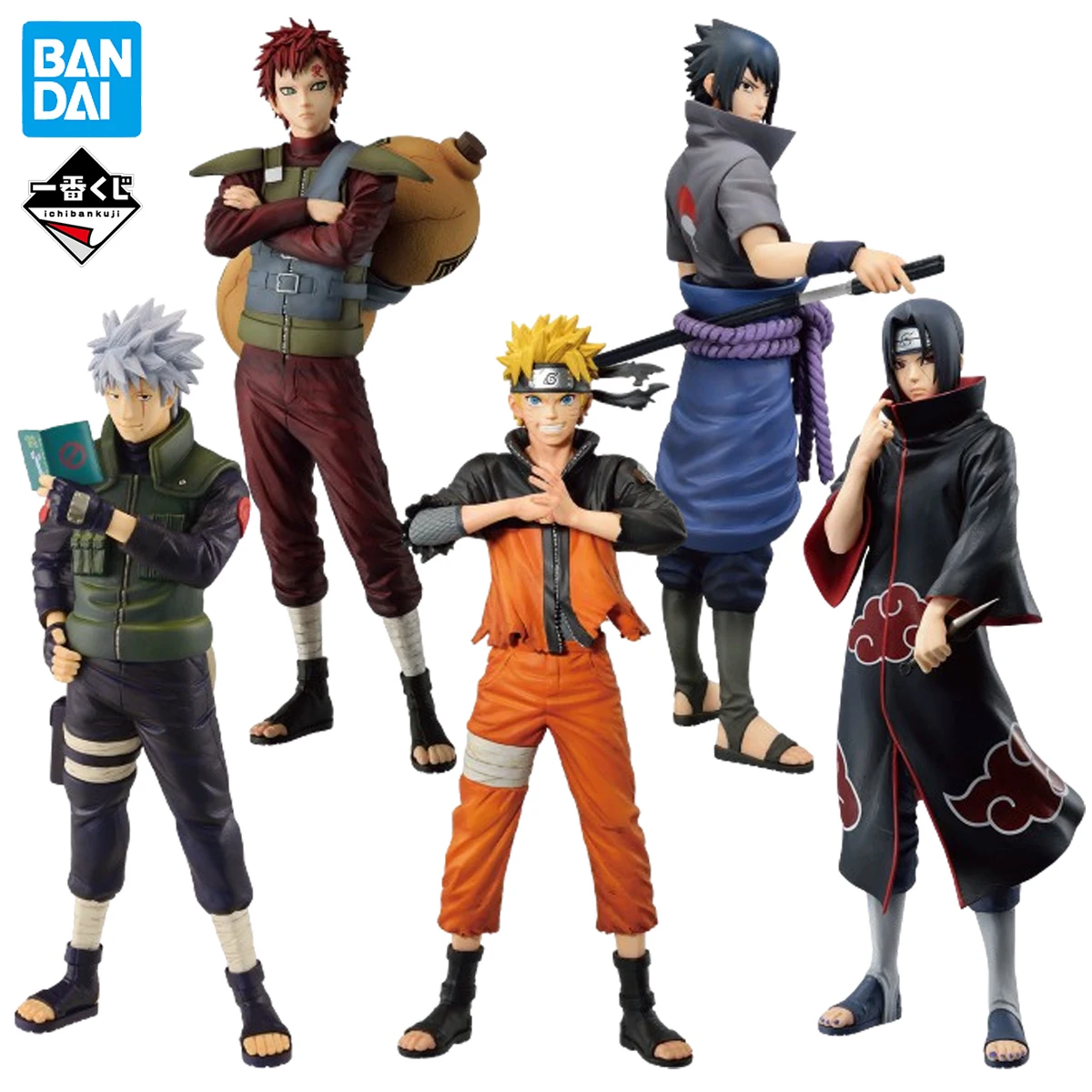 

In Stock Original BANDAI Ichiban Kuji Naruto Uzumaki Gaara Kakashi Uchiha Itachi Sasuke Figure Anime Genuine Model Toy