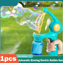 Bubble Machine Fully Automatic Blowing Electric Soap Bubbles Gun Boys Girls Toys Childrens Day Gift Outdoor Party Wedding Play
