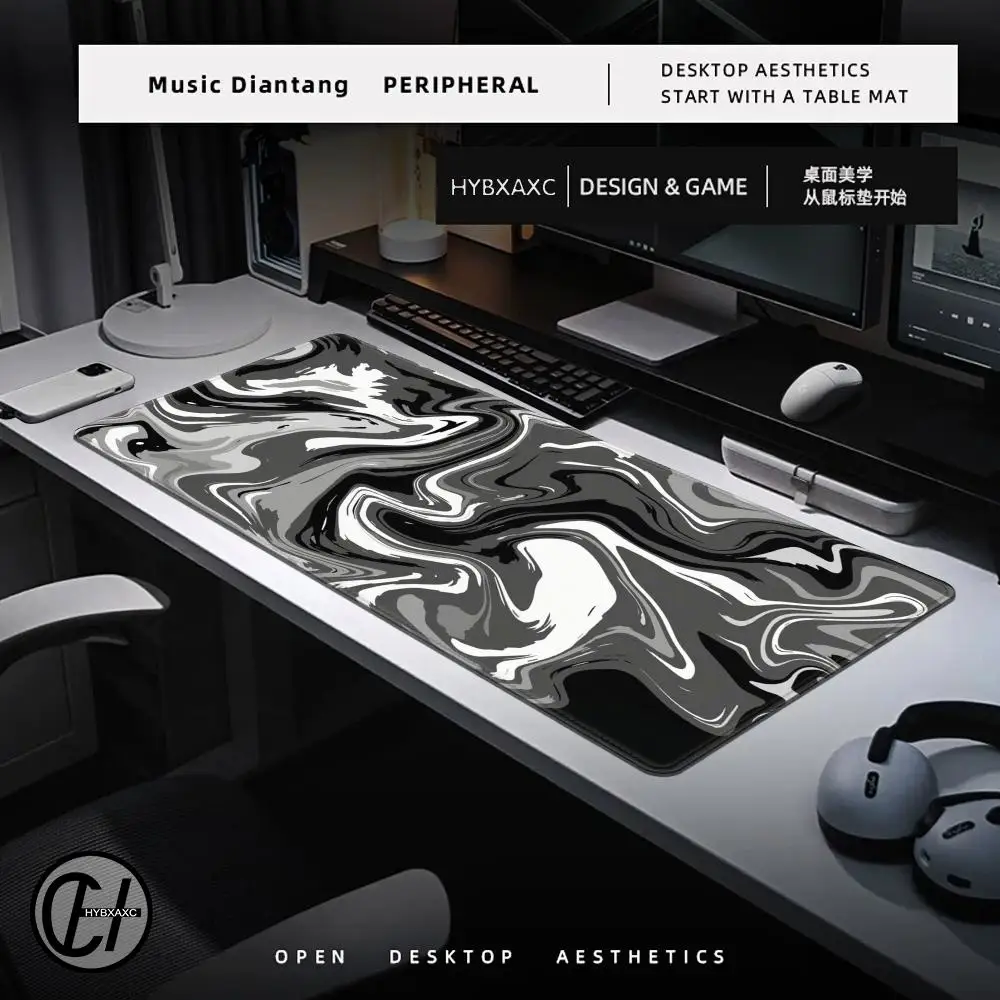 Computer Mouse Pad Strata Liquid Gaming Mouse Pad Abstract Large 120x60 Mouse Pad Gaming XXL Mouse Rug PC Desk Pad Keyboard Pad