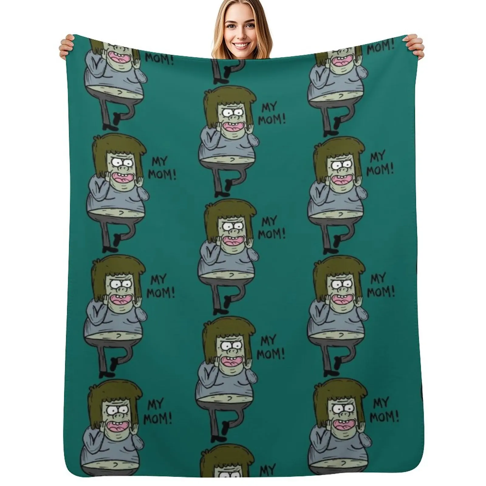 Muscle Man Throw Blanket Hair Bed linens Baby christmas decoration Plaid on the sofa Comforter Blankets