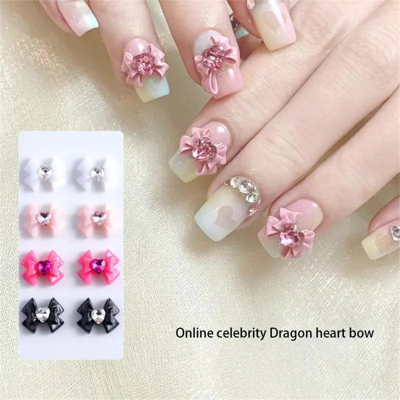 

Nail Jewelry Stylish Unique Eye-catching Intriguing Fashionable Trendy Nail Art Decorations Eye-catching Nail Bow Decoration Hot