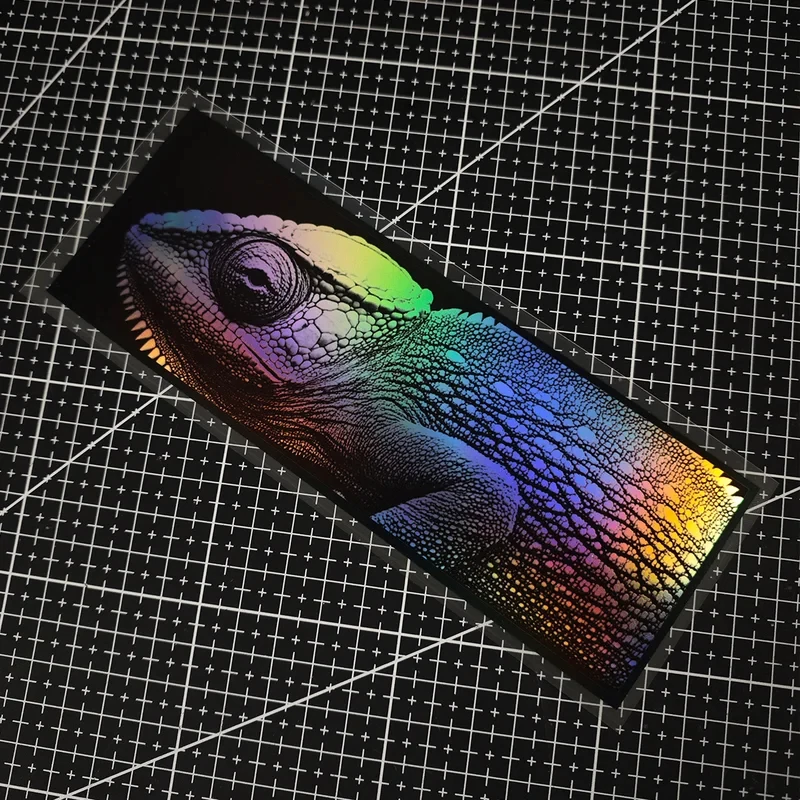 Chameleon JDM Style Stickers, Laser Effect, Universal Vinyl Decals For Automobiles
