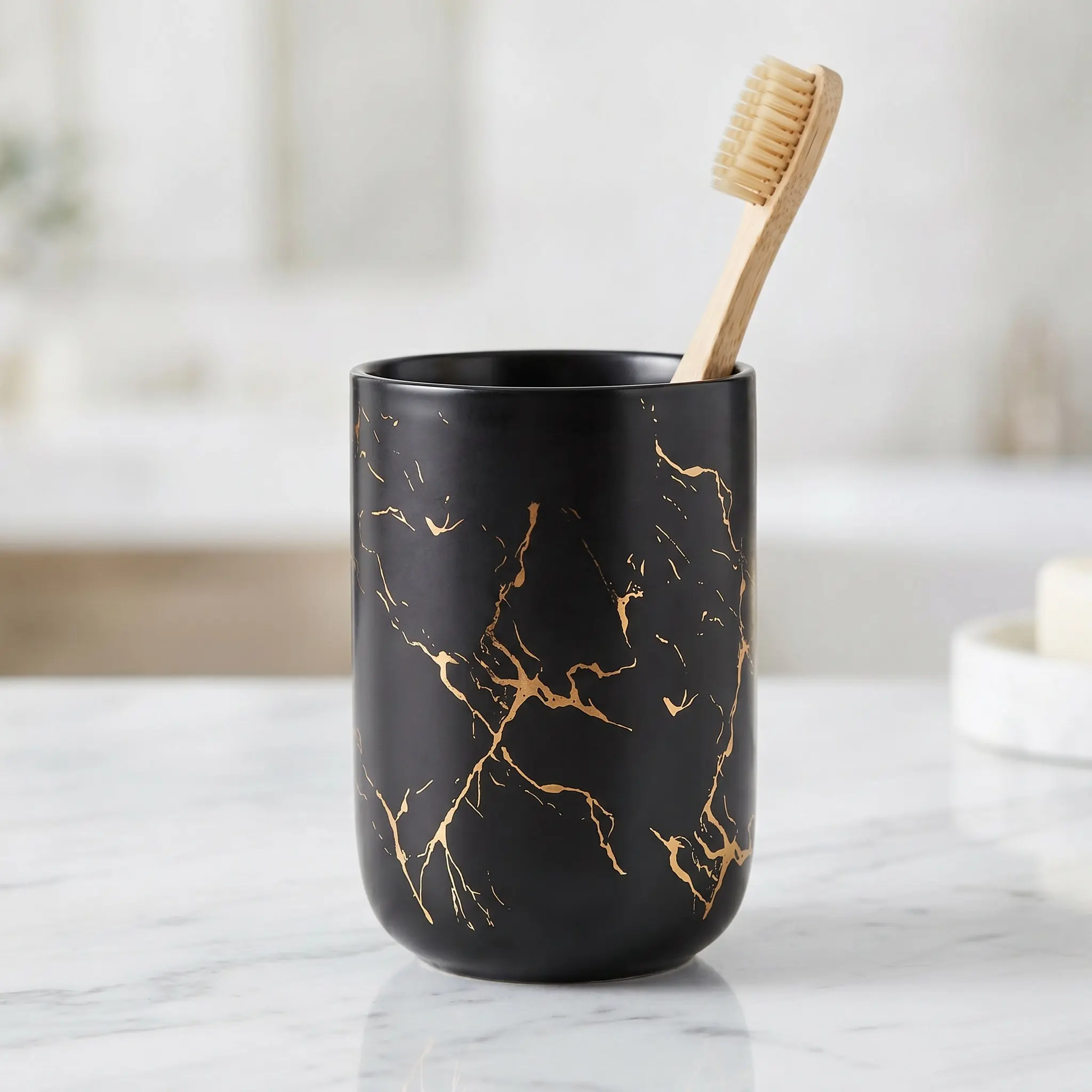 Brushing Cup Bathroom Marble Storage Creative Tooth Cups Container Accessories Drinking