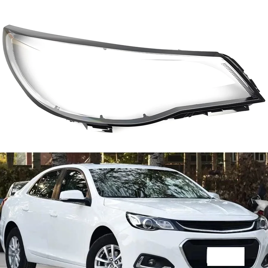 Wooeight 1Pc Transparent Lampshade Cover Lamp Shade Front Headlight Lens Clear Shell Cover For Chevrolet Malibu 2016 2017 2018