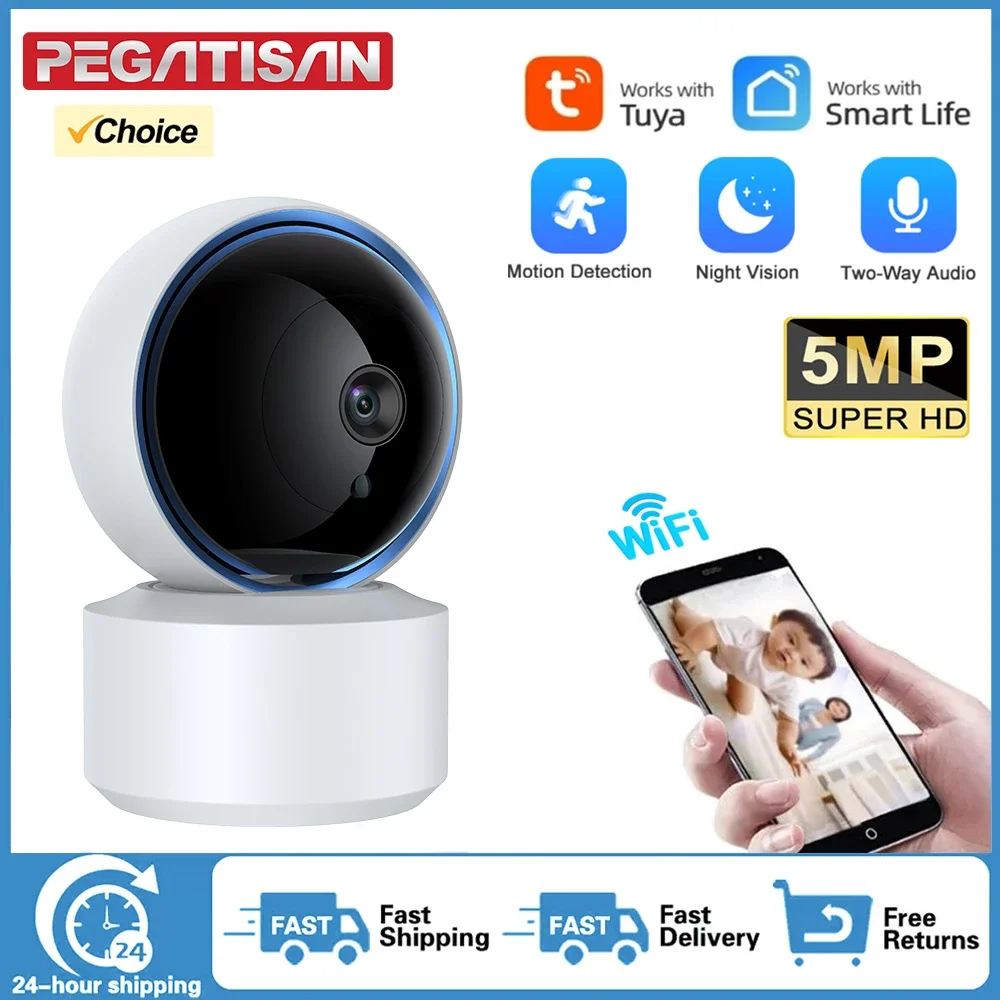 1080P WiFi IP Camera Baby Monitor 360° PTZ Motion Detect 2 Way Audio Night Vision Support TCP/IP/ONVIF Private Protocol