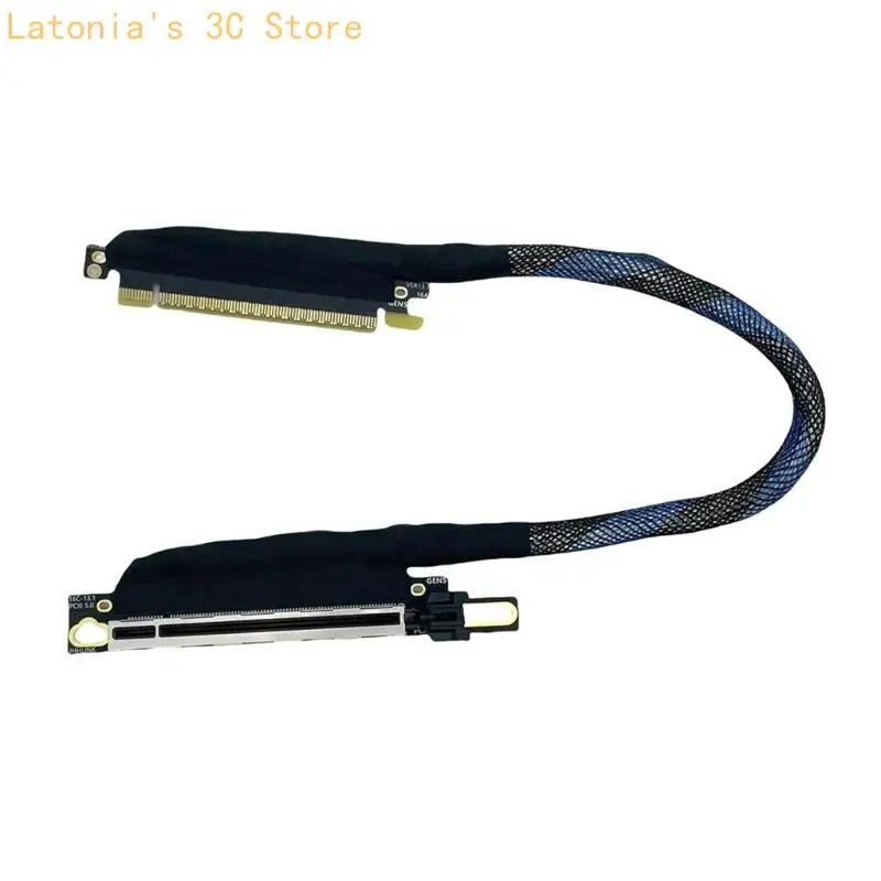 

X3UB PCIE 5.0 X16 Extension Cable for Graphics Card Extender Cord 64GT/s Bandwidth