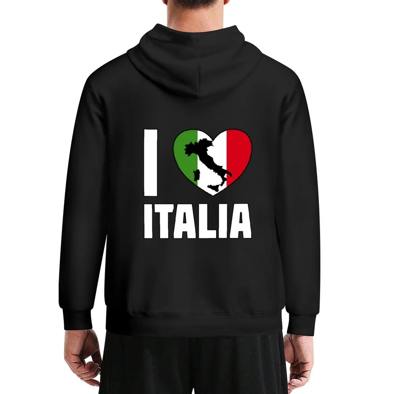 

I Love Italia - I Heart Italia Hoodie autumn jacket men winter clothes men's clothing korean clothes hoodie graphic