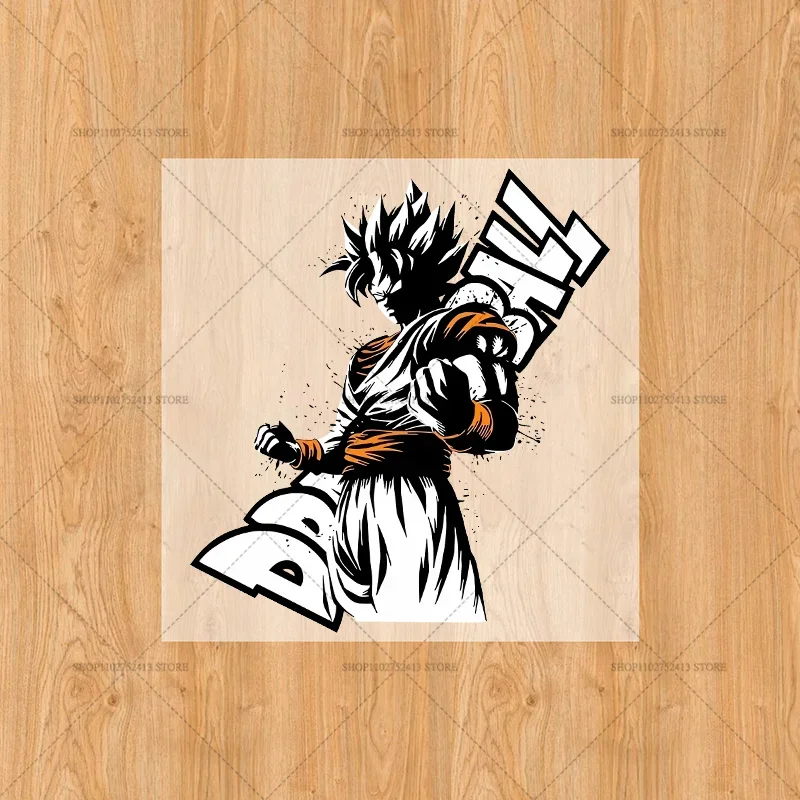 Dragons Ball transfert de chaleur autocollants T-Shirt chapeau garçons bricolage mignon Anime Figure Goku patchs fer sur patchs décalcomanie Appliqu enfants cadeau