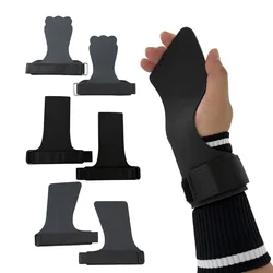 A Pair of Hypalon No-hole Hand Grips for Crossfit Pull-ups Cross Training Gymnastics WODS Weightlifting Palm Protector