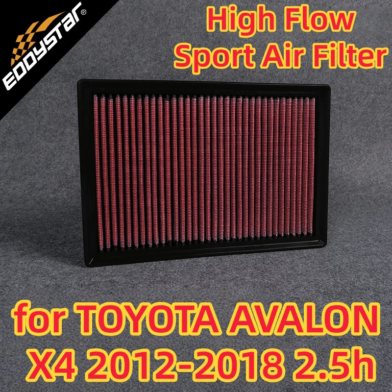 

Спортивный воздушный фильтр с высоким расходом для TOYOTA AVALON X4 2012-2018 2,5 часа AVX40, моющиеся гоночные впускные фильтры