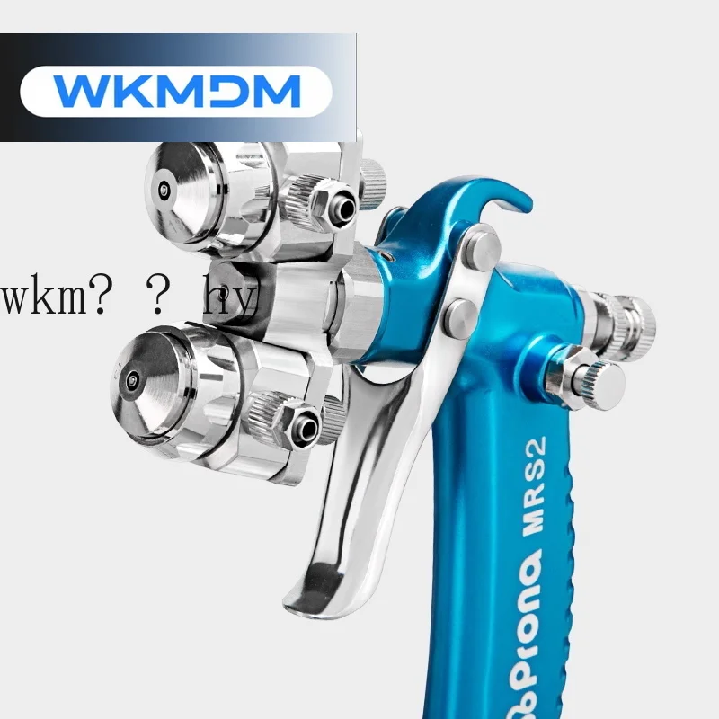 

Prona MRS2-2R 1,3 мм Двойное сопло Хром g u n Двойная головка Воздушное покрытие Спрей g u n, HVLP Высокое давление Nano Chrome Краска Спрей g u