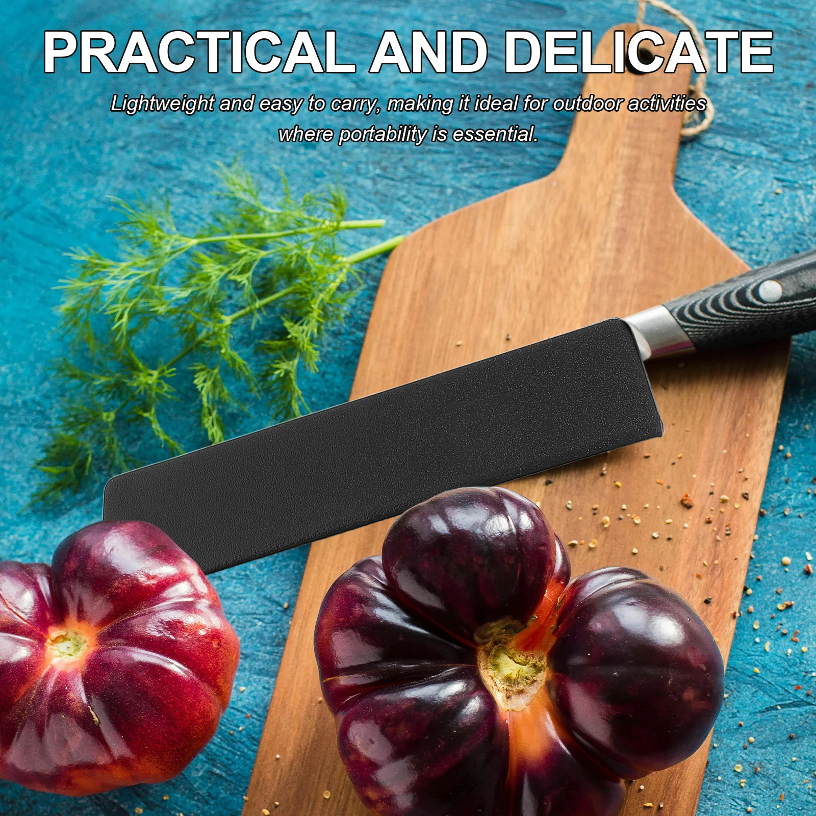 

5pcs Knife Guard Abs Flocking Material Lightweight Portable Outdoor Knife Blade Cover Bread Fruit Edge Guard