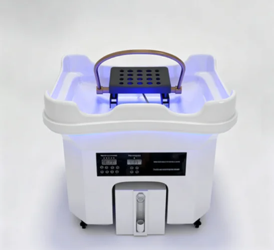 Portable Electric Shampoo Basin with Water Tank, Constant Temperature Head Spa Sink, Mobile Hair Washing Station with Steam Func