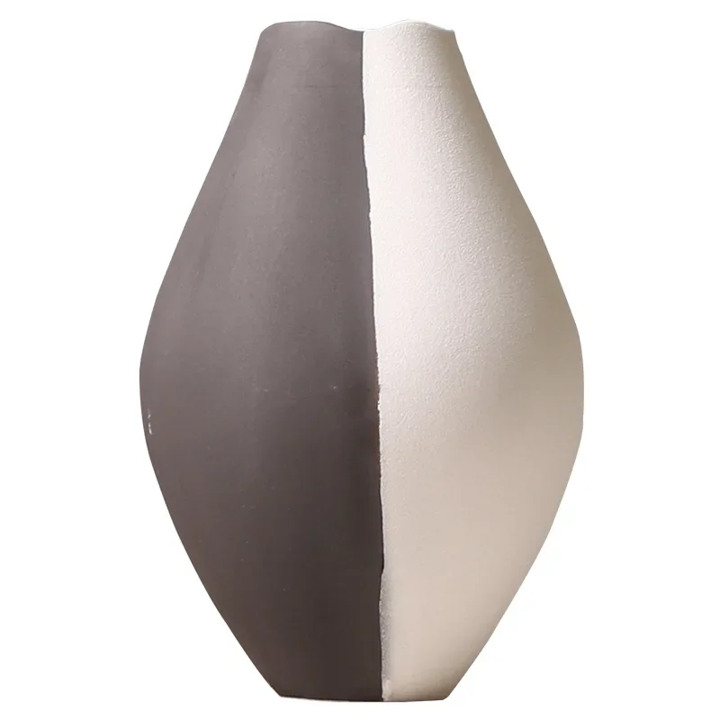 Black and White Ceramic Vase Table Flower Arrangement Decoration Living Room Dried Home Art