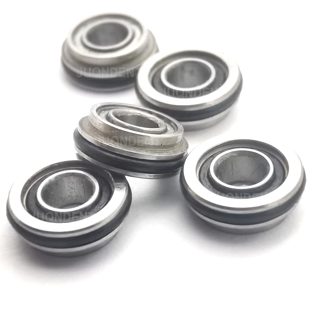 5/10 Pcs Dental Bearings High Speed Double Flange O-Ring 8 Ceramic Ball SFFR144TLGZWN For W&H RC95 TE95 Dental turbine